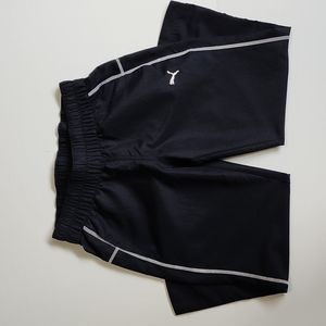 Puma Black Track Pants with White Accents